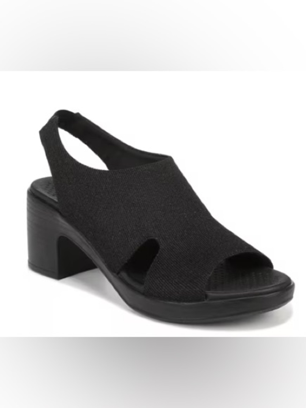 Bzees Eden Slingback Strappy Sandals- Size 8.5 in Black